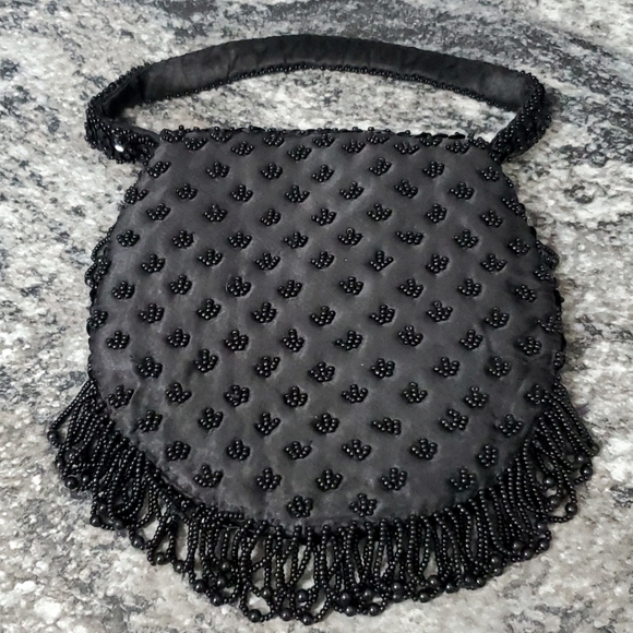 Beaded Satin Evening Bag - Picture 4 of 12